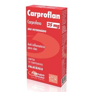 ANTI-INFLAMATÓRIO CARPROFLAN 25MG 14 COMPRIMIDOS PALATÁVEIS