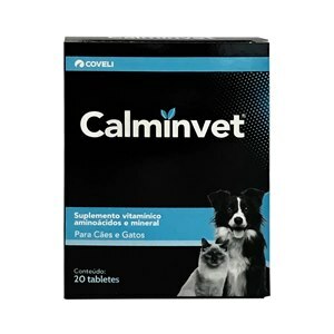 Suplemento Vitamínico Calminvet Para Cães E Gatos 20 Tabletes