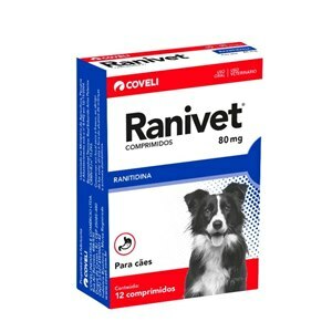 Ranitidina Ranivet 80Mg Para Cães 12 Comprimidos
